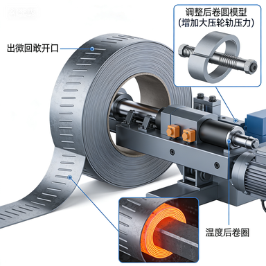 卷圆件回弹问题